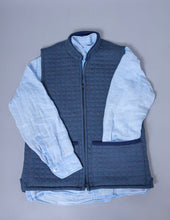 Load image into Gallery viewer, Waffle Knit Gilet - Slate Blue
